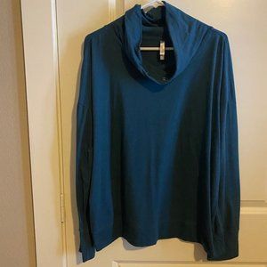 Long Sleeve Blue Shirt Size L